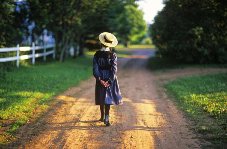 anne of green gables actor walking down country road prince edward island canada 177682542 595671313df78c4eb62ab61b